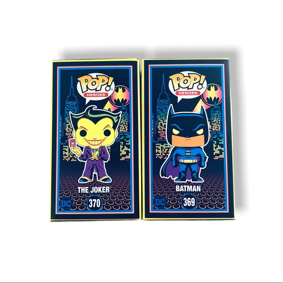 Funko Pop! Black Light Batman & Joker Special Edition! Both Ship In Protectors! - Picture 12 of 13